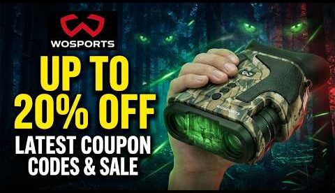 WOSPORTS Coupon Code & Sale: Save 20% OFF ⛳Golf Rangefinder, Night Vision Binoculars, Trail Cameras!